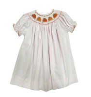 Lulu Bebe Pumpkin Smocked Bishop Dress Pink