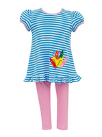 Claire And Charlie Crayons Tunic Set