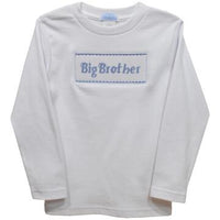 Vive La Fete Big Brother Knit White Long Sleeve Boys Tee Shirt