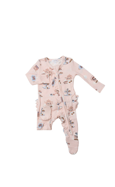 Angel Dear Tea Party 2 Way Zipper Footie