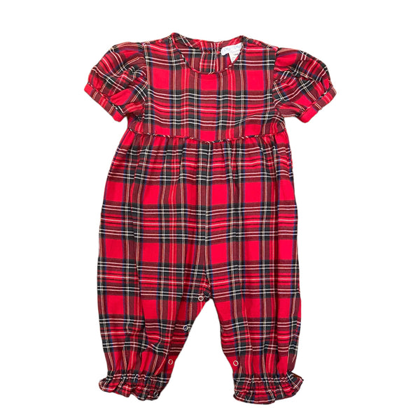 Lulu Bebe Plaid Long Bubble With Sash