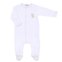 Magnolia Baby Sweet Teddies Embroidered Footie Pink