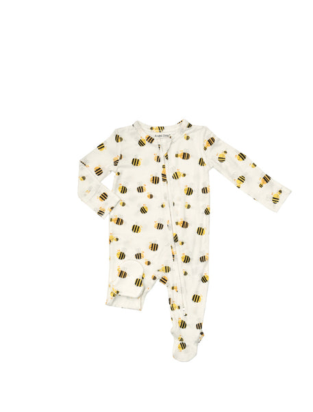 Angel Dear Chubby Bees 2 Way Zipper Footie