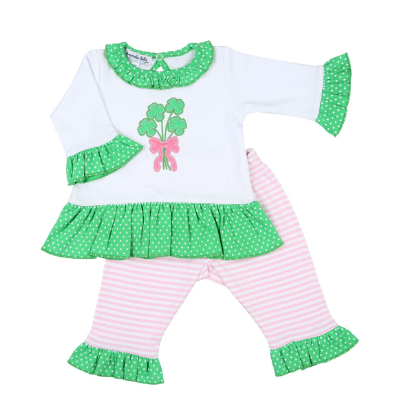 Magnolia Baby Lucky Bouquet Ruffle 2pc Pant Set