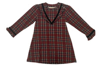 Forever Young Mahogany Plaid Dress