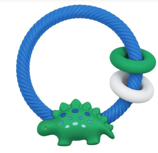 Itzy Ritzy Teething Rattle Dinosaur